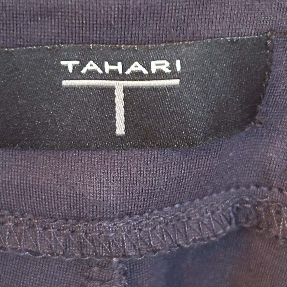 T Tahari Navy Pencil Skirt Size L - Picture 2 of 7
